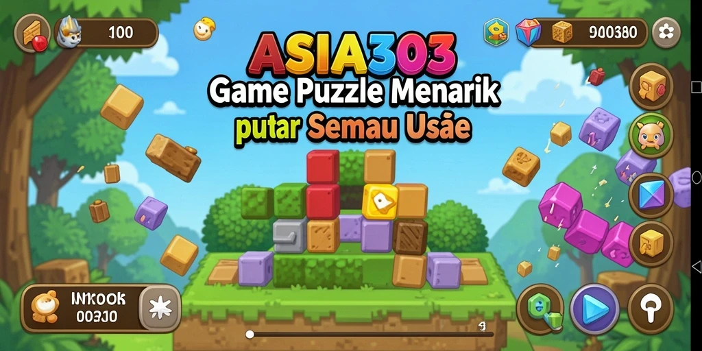 Screenshot gameplay ASIA303 menampilkan serunya bermain puzzle.