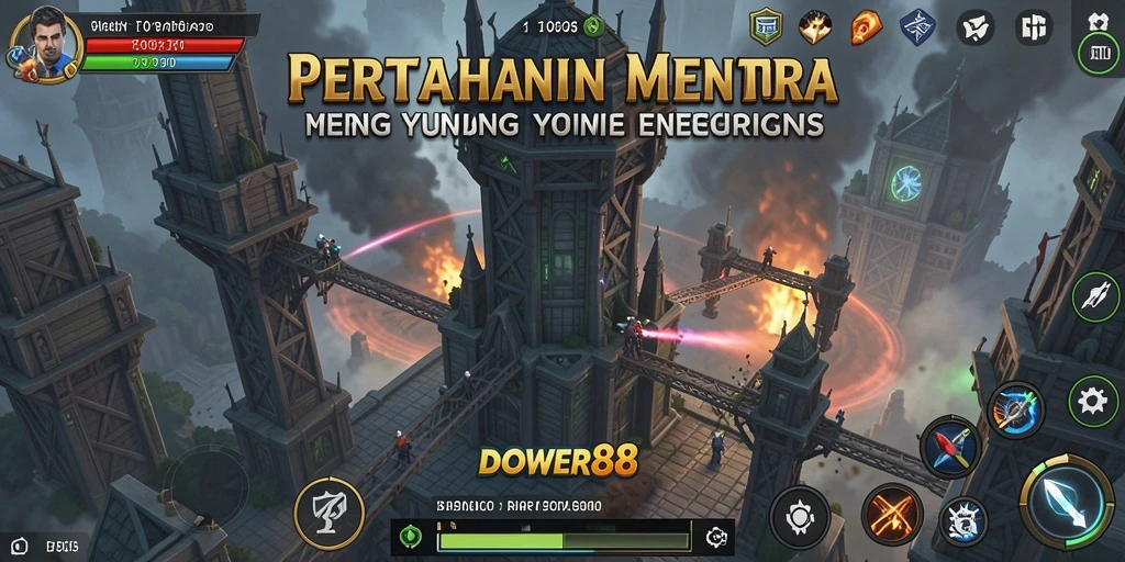 Tampilan utama gameplay DOWER88 yang seru dan menantang.