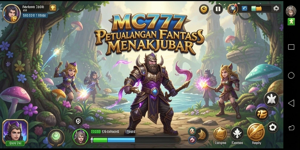 Tampilan gameplay RPG MC777 yang mendebarkan dan penuh aksi.