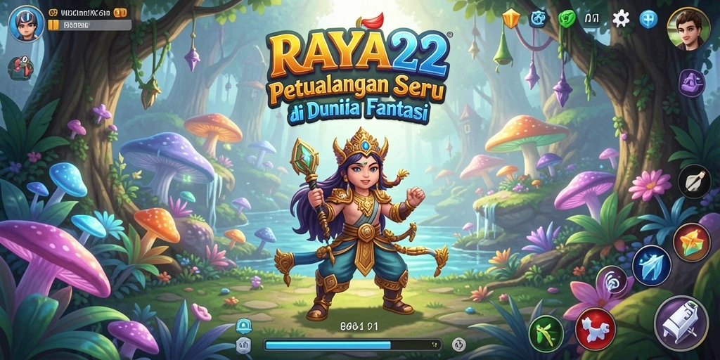 Screenshot gameplay RAYA22 yang menunjukkan aksi petualangan mendebarkan.